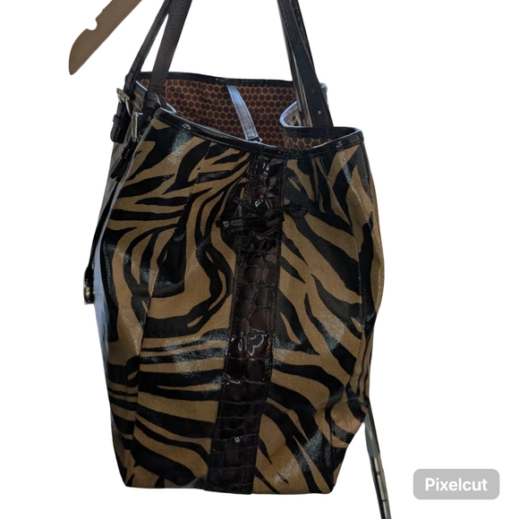Brighton Zebra Print Tote Bag Africa Stories - Picture 14 of 15